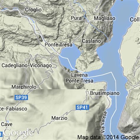 Via Prada Lavena Ponte Tresa: Mappa CAP e Stradario